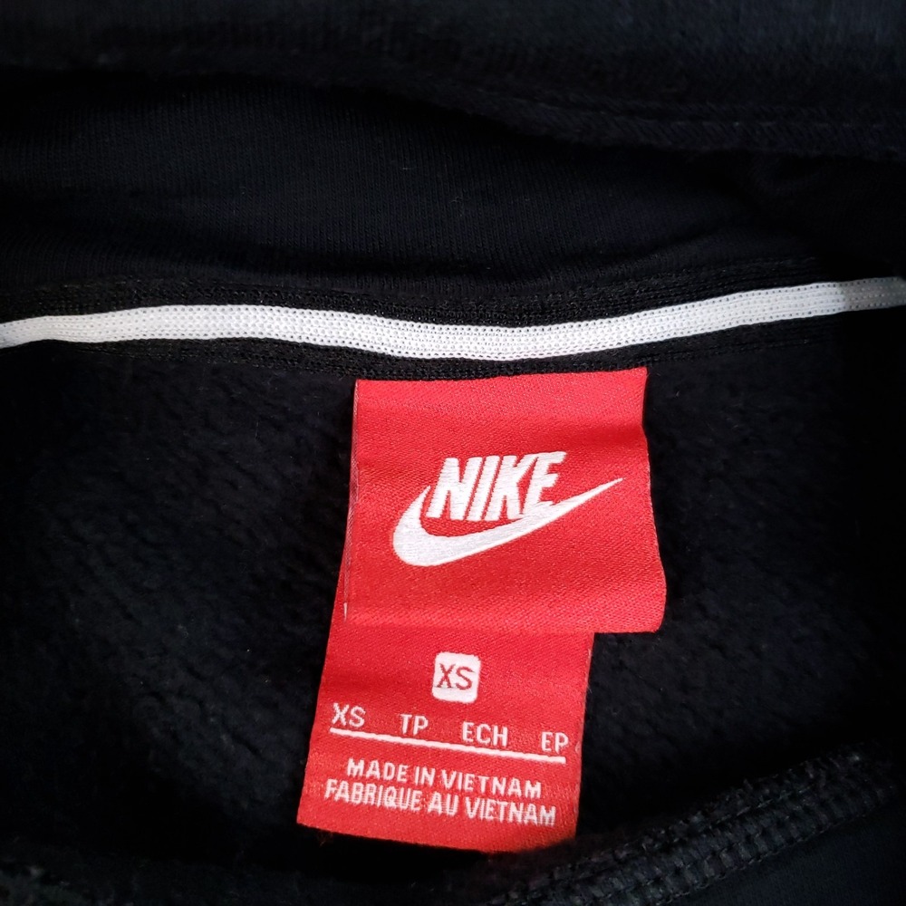 Nike Hoodie Womens XS Black Gold GFX Rally Pullover Hooded‎ Long Sleeve Pockets - Picture 6 of 10